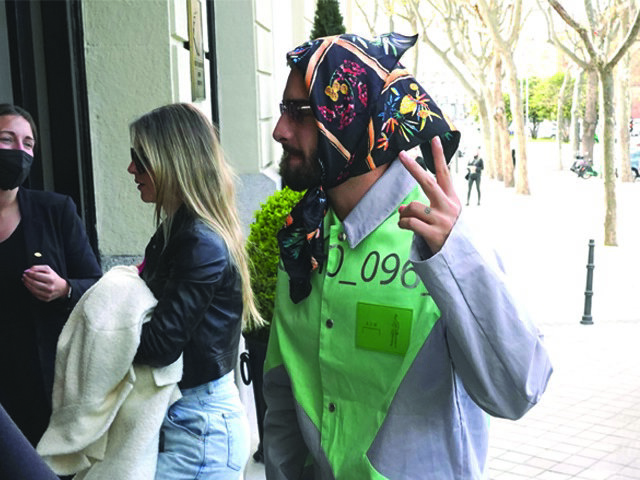 Maluma y Susana Gómez a su llegada a Madrid