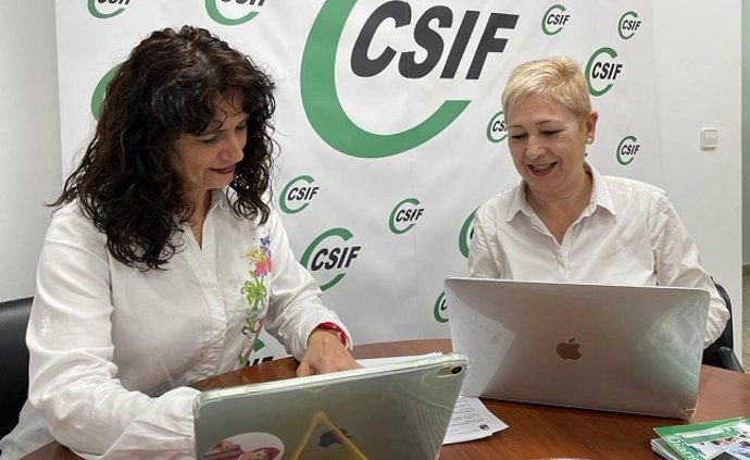 Lucía Alcaraz y Ana Roldán, responsables de Educación de CSIF