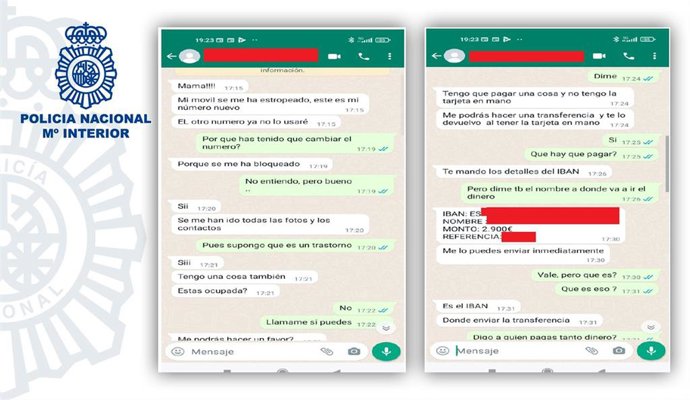 Alertan de una nueva estafa a través de Whatsapp en la que simulan ser un familiar en apuros para pedir dinero