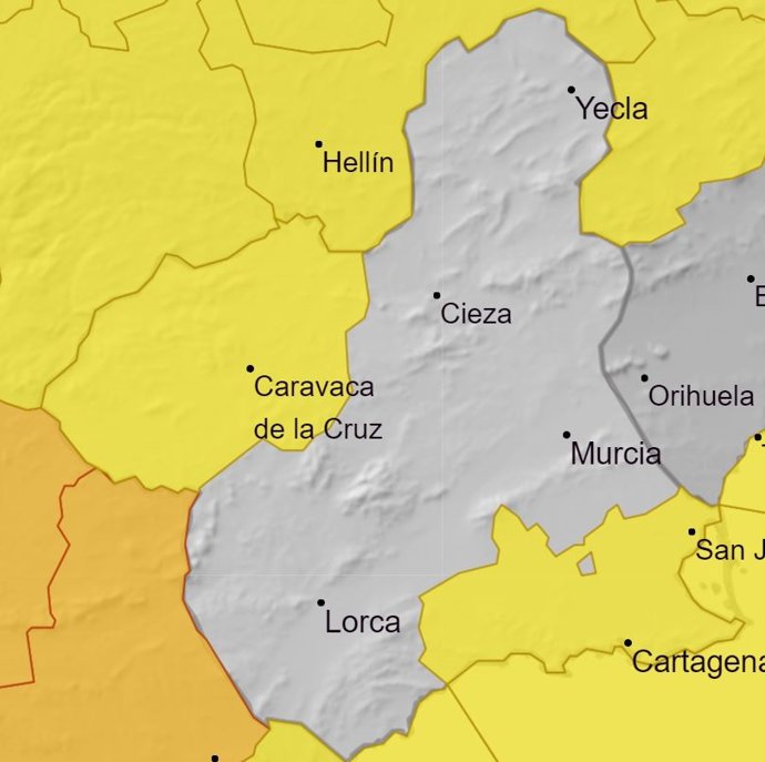Mapa de alertas de la Aemet para 05/04/2022