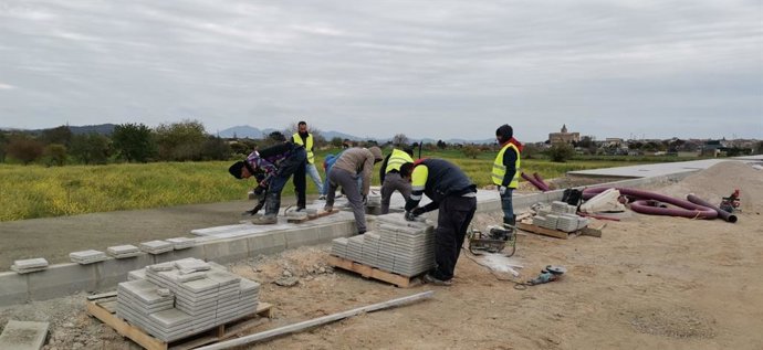 Archivo - Las obras del polígono de la Creu de Porreres.