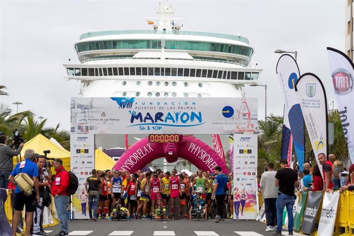 Archivo - Imagen De La Última Edición De La Media Maratón De La Fundación Puerto De Las Palmas Que Vuelve En Junio De 2022 Tras Cancelarse Dos Años Por La Pandemia