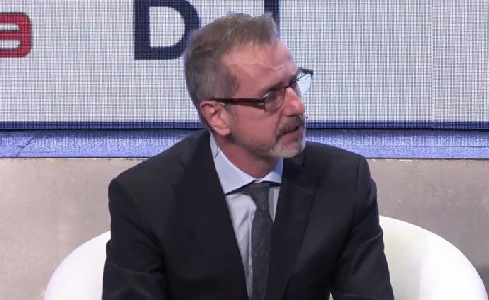 El presidente de Indra, Marc Murtra, durante el evento Wake Up Spain!, organizado por El Español, D+I e Invertia