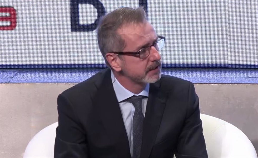 El presidente de Indra, Marc Murtra, durante el evento Wake Up Spain!, organizado por El Español, D+I e Invertia