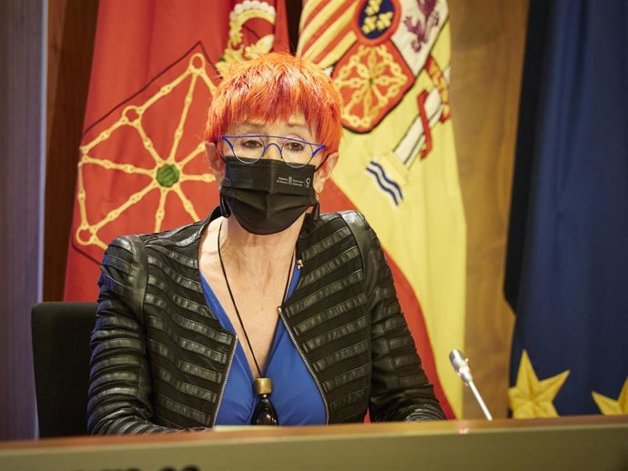 Archivo - La consejera de Salud del Gobierno de Navarra, Santos Induráin, en una imagen de archivo.