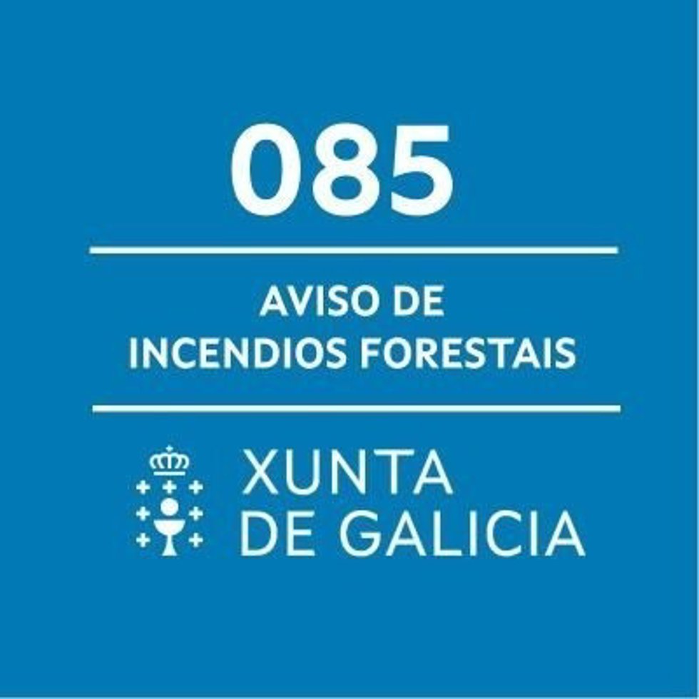 085, teléfono de aviso de incendios forestales