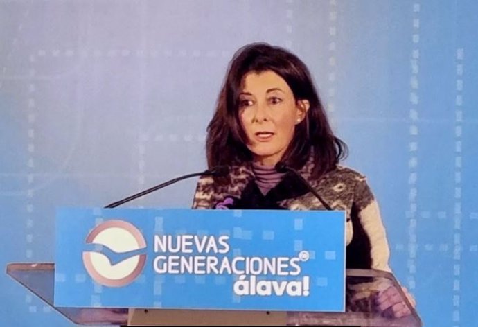 Archivo - La secretaria general del PP vasco y parlamentaria, Laura Garrido