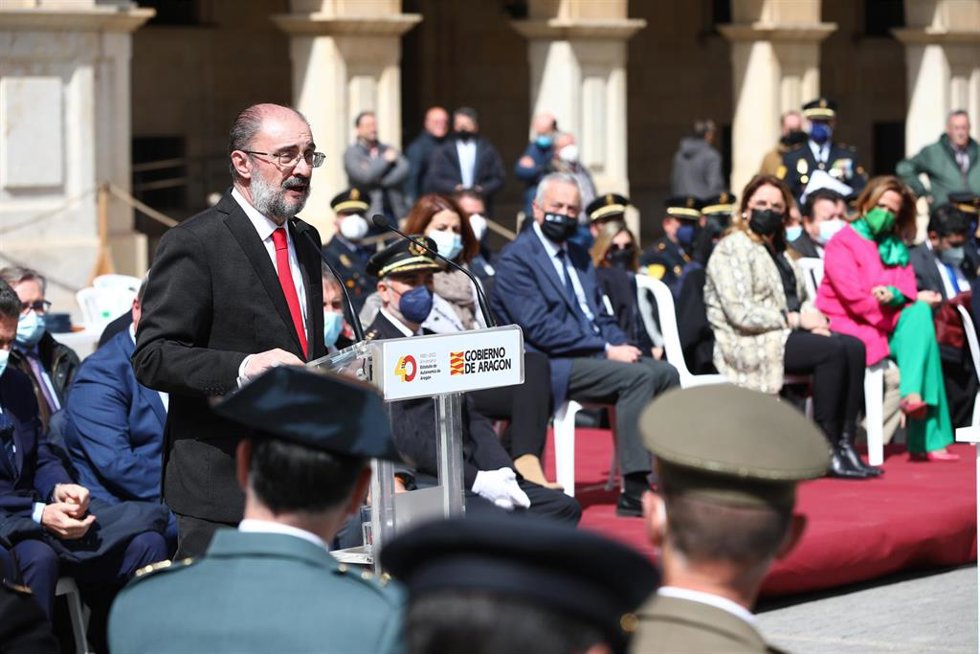 Javier Lambán en el acto celebrado en Teruel