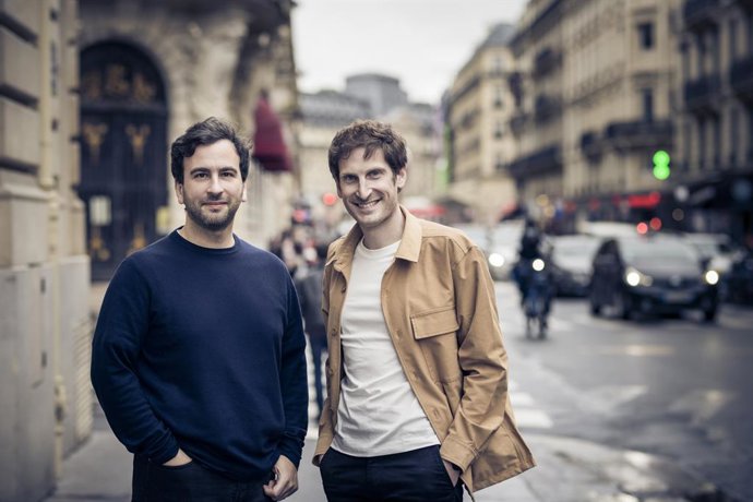 Archivo - Los fundadores de Qonto, Steve Anavi y Alexandre Pro.
