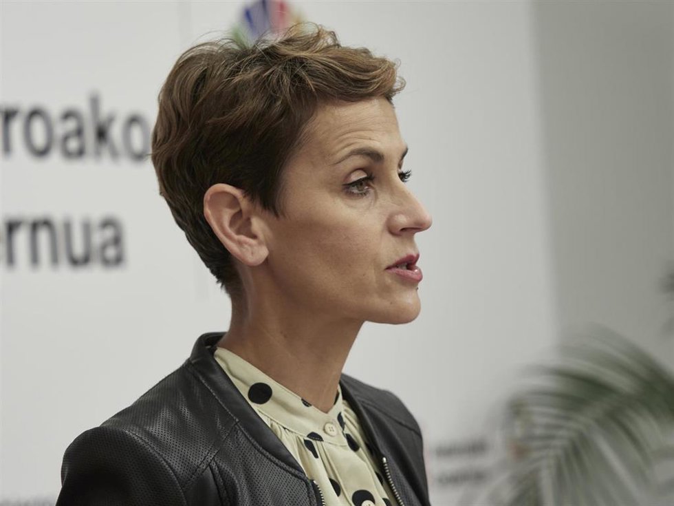 Archivo - La presidenta de Navarra, María Chivite.