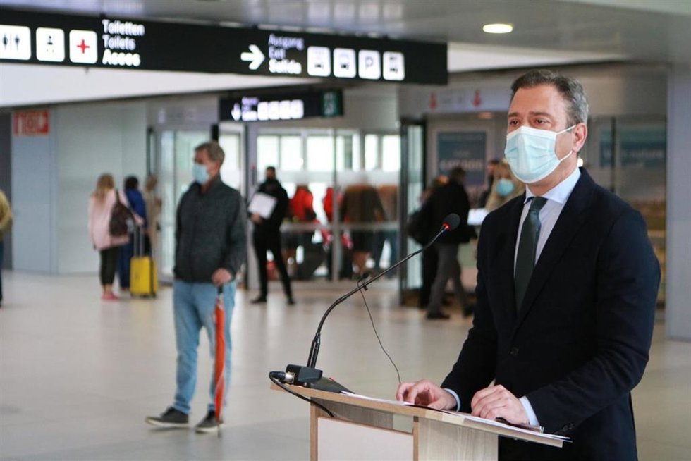 Declaraciones del consejero de Presidencia, Turismo, Cultura y Deportes, Marcos Ortuño, sobre la actividad del Aeropuerto Internacional de la Región de Murcia