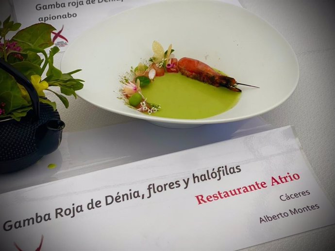 Alberto Montes, del restaurante Atrio, gana el X Concurso de cocina creativa de la gamba roja de Dénia