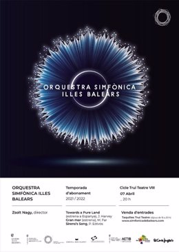 Cartel del concierto 'Gran Mar' de la Orquesta Sinfónica de las Islas Baleares.