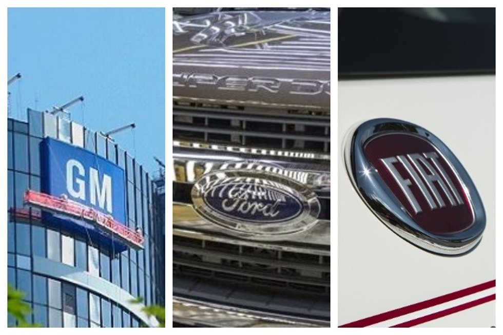 Archivo - General Motors, Ford y Fiat (FCA)