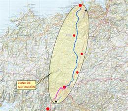 Adif AV licita la instalación de protecciones acústicas en el tramo Padrón-A Coruña, del Eje Atlántico de Alta Velocidad