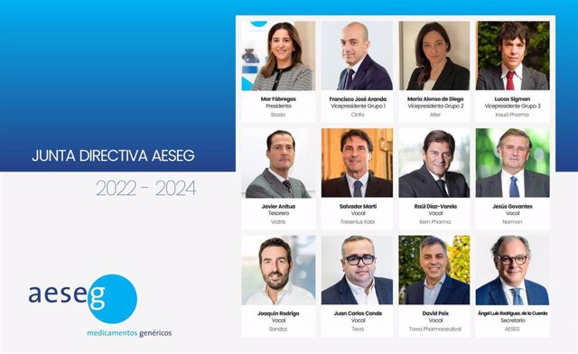 Designación de cargos de Junta Directiva de la Asociación Española de Medicamentos Genéricos (AESEG)