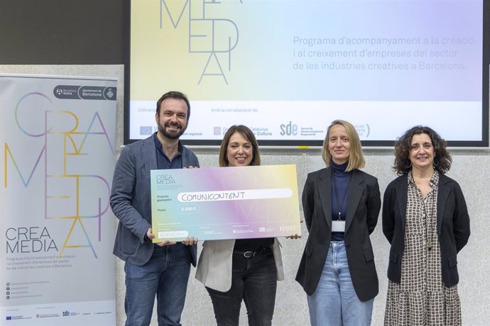 Barcelona Activa premia al projecte Comunicacontent en la 17 edició del programa CREAmedia