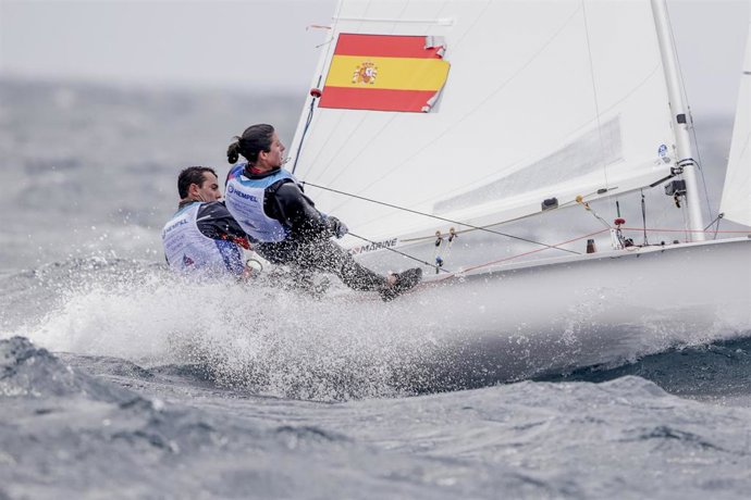 Jordi Xammar y Nora Brugman durante el 51 Trofeo SAR Princesa Sofía Mallorca