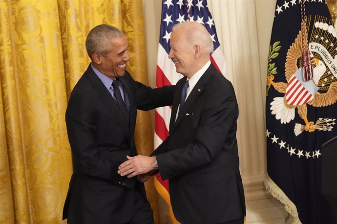 El expresidente Barack Obama y el presidente de Estados Unidos, Joe Biden