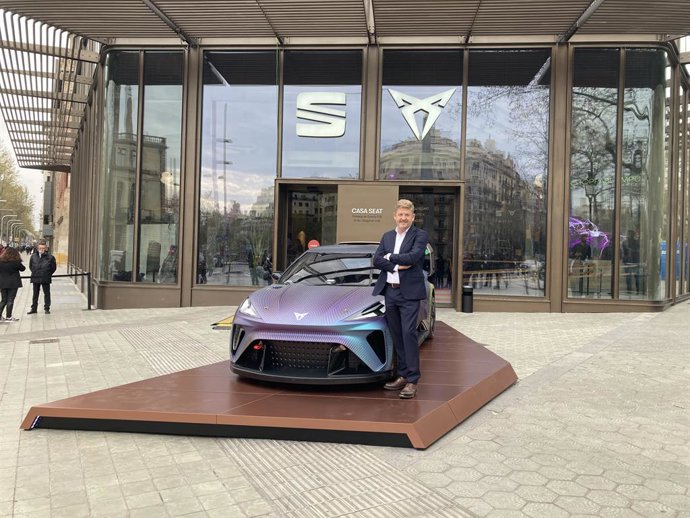 El ceo de Seat y Cupra, Wayne Griffiths, antes de la rueda de prensa de presentación de resultados de Seat en 2021.