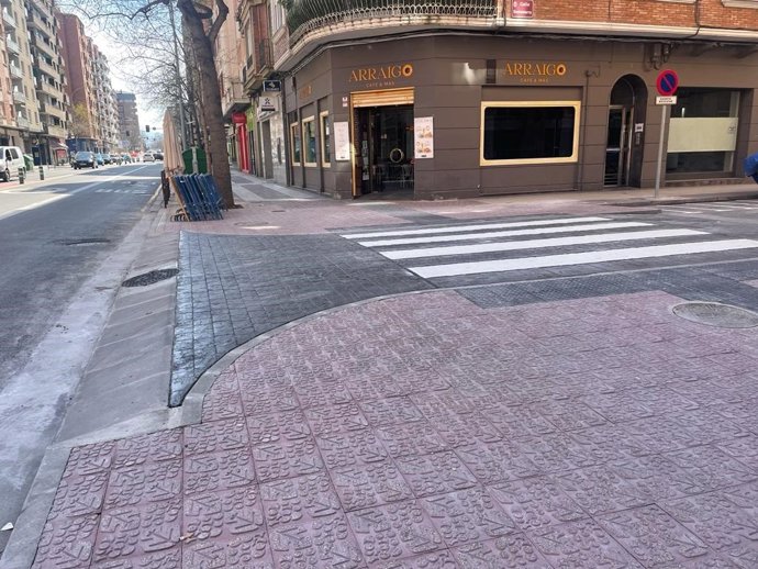 La calle Somosierra de Logroño ya está abierta al tráfico rodado