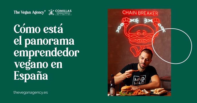 Gabriel de Mad Mad Vegan en su restaurante de Madrid