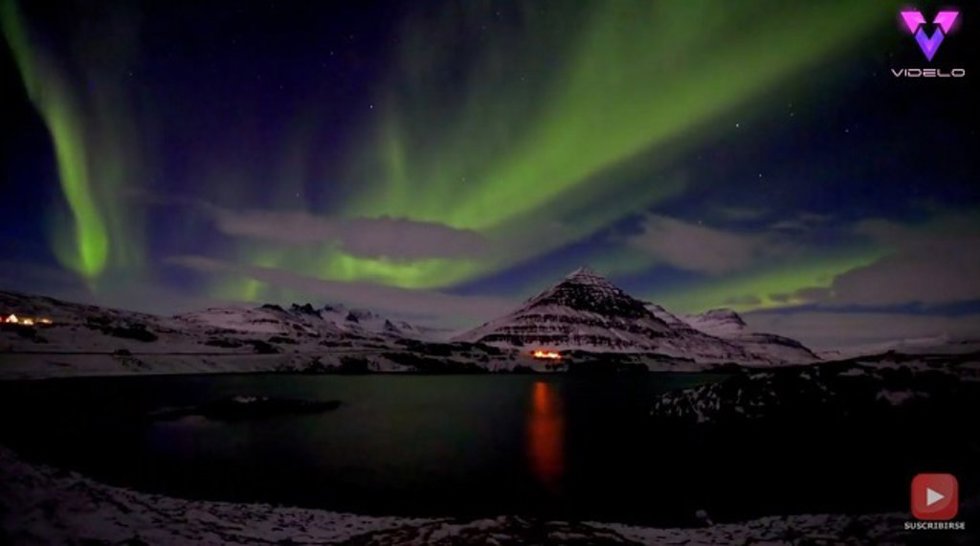 Así son las increíbles auroras boreales en Islandia