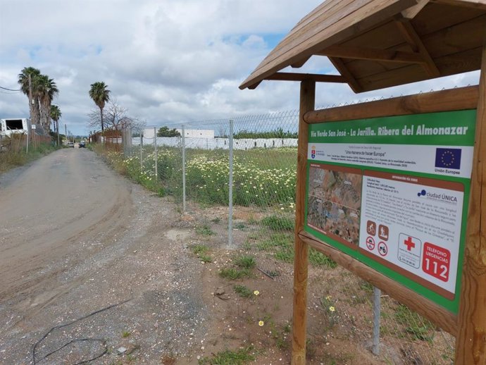Vía que se convertirá en parte del Eje del agua de La Rinconada.