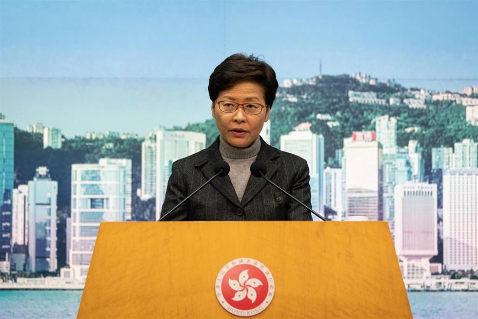 Archivo - La jefa de Gobierno de Hong Kong, Carrie Lam.