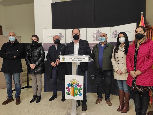 Bascuñana en rueda de prensa este miércoles en Orihuela (Alicante)