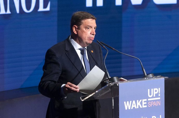 El ministro de Agricultura, Pesca y Alimentación, Luis Planas, interviene en la segunda edición del foro económico español Wake Up, Spain!, 