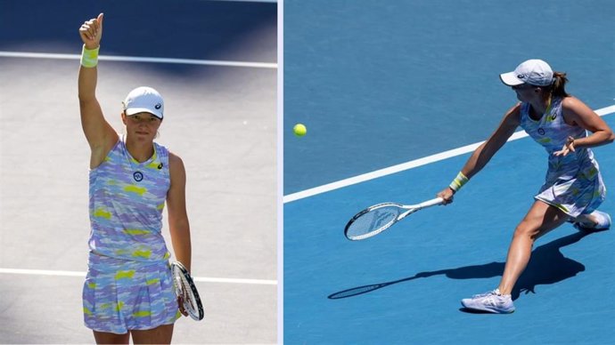 La jugadora de ASICS polaca Iga Swiatek, número uno de la clasificación de la WTA.