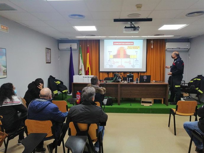 Formación en extinción de incendios.