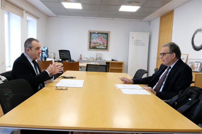 El vicepresidente del Govern, Juan Pedro Yllanes, y el ministro de Universidades, Joan Subirats,