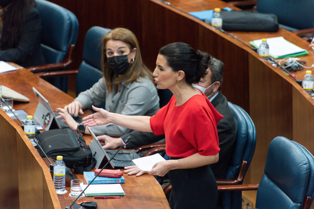 Rocío Monasterio en el Pleno de la Asamblea