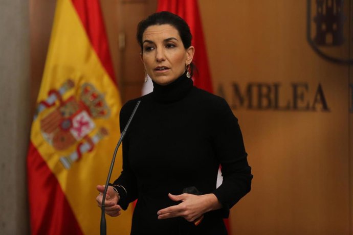 La portavoz de Vox en la Asamblea de Madrid, Rocío Monasterio