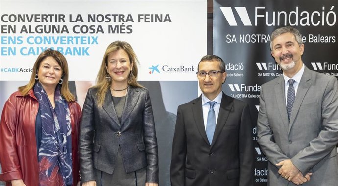 Archivo - El acuerdo de colaboración entre Caixabank y Fundación Sa Nostra.