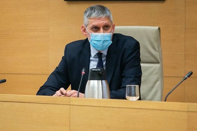 Archivo - El policía José Angel Fuentes Gago ante la comision de investigación de la 'Operación Kitchen'