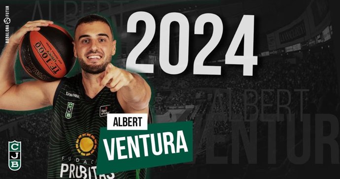 Cartel de renovación del capitán Albert Ventura con la 'Penya'.