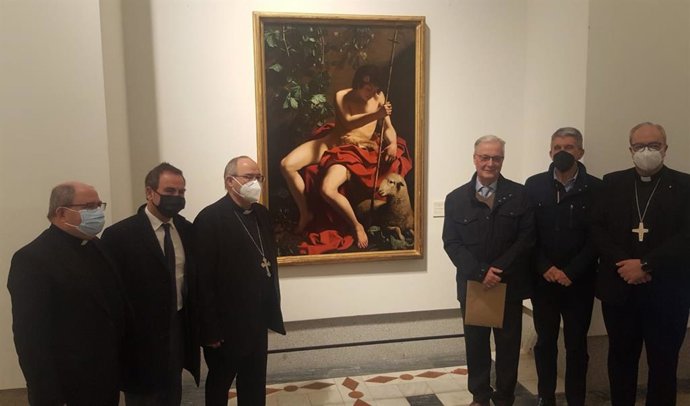 La obra 'San Juan en el desierto' de Caravaggio tras su restauración
