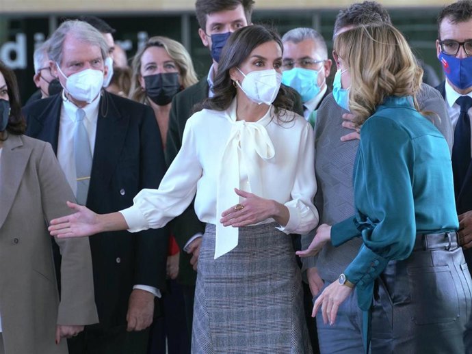 La Reina Letizia  durante la entrega el Premio Fundación Princesa de Girona 2022 en la categoría de Social