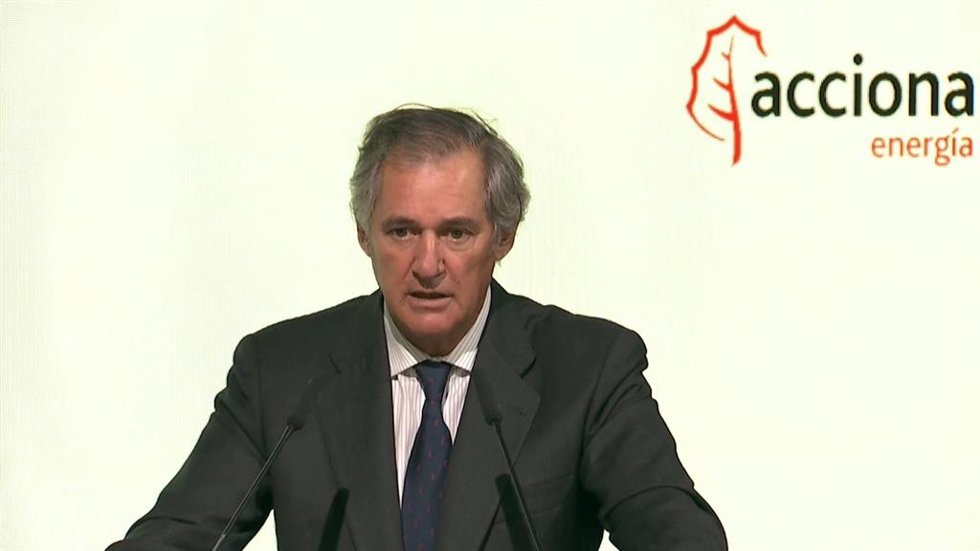 El presidente de Acciona Energía, José Manuel Entrecanales, durante la junta de accionistas de 2022