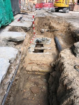 Pozo medieval judío hallado en las obras de la calle Reyes Católicos de Toledo