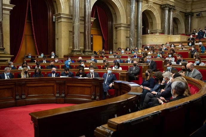 Pleno del Parlament en una imagen de archivo. 