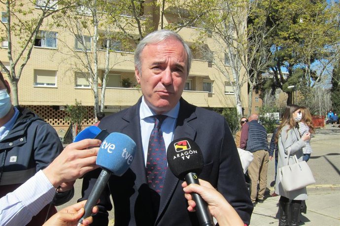 El alcalde de Zaragoza y también presidente del PP Aragón, Jorge Azcón.