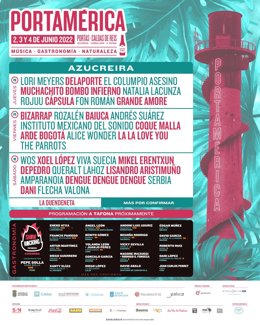 Bizarrap, Wos, Xoel López, Depedro, Alice Wonder, The Parrots y Rojuu e Instituto Mexicano, nuevas confirmaciones del Portamérica