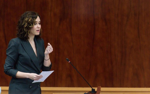 La presidenta de la Comunidad de Madrid, Isabel Díaz Ayuso