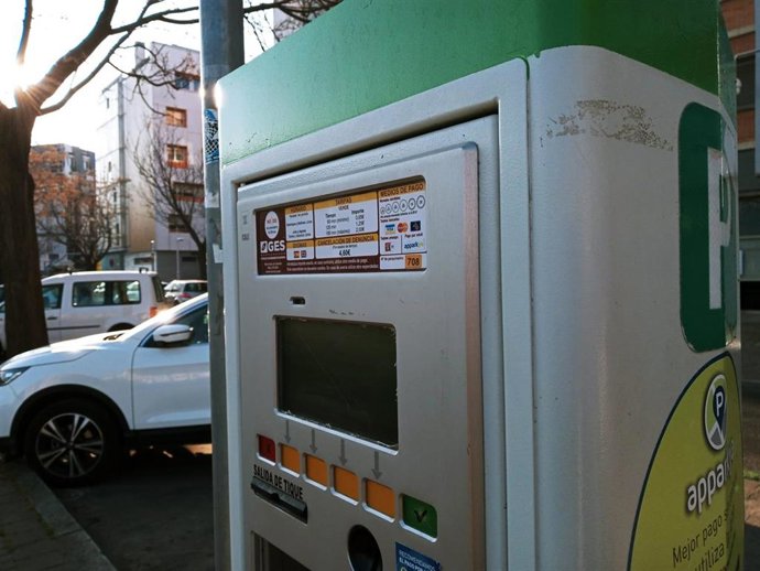 Imagen de recurso de un parquímetro de estacionamiento regulado.