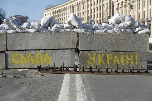 Barricades a la plaça Maidan de Kíiv