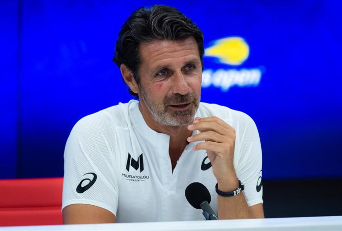 Archivo - El entrenadro de Serena Williams, Patrick Mouratoglou, en una rueda de prensa del US Open 2019.